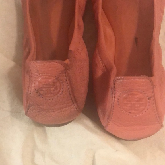 Tory Butch Eddie Leather Ballet Flats - Picture 4 of 5